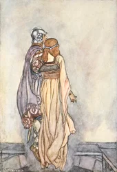„Unieśli się w powietrzu”, ok. 1910.