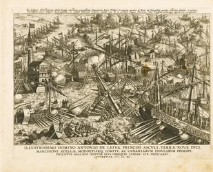 Bitwa pod Lepanto 7 października 1571, ok. 1578