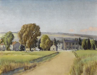 Droga do wsi, ok. 1900 (gwasz na papierze)