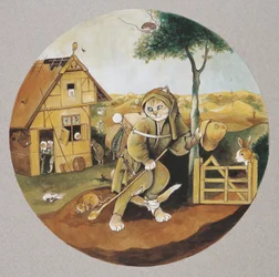 Ilustracja z Cats Galore! A Compendium of Cultured Cats (wyd. 2015)