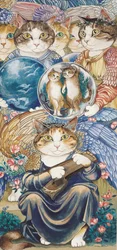 Ilustracja z Cats Galore! A Compendium of Cultured Cats (wyd. 2015)