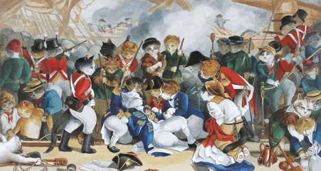 Ilustracja z Cats Galore! A Compendium of Cultured Cats (wyd. 2015)