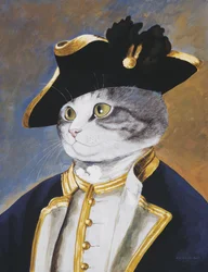 Ilustracja z Cats Galore! A Compendium of Cultured Cats (wyd. 2015)