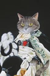 Ilustracja z Cats Galore! A Compendium of Cultured Cats (wyd. 2015)