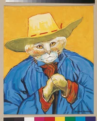 Ilustracja z Cats Galore! A Compendium of Cultured Cats (wyd. 2015)
