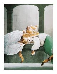 Ilustracja z Shakespeare Cats: Poster Book (wyd. 2016)