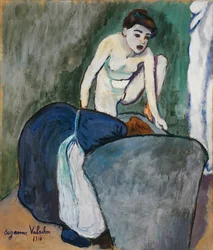 Dziewczyna, 1910 (pastel i olej na papierze)