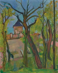 Krajobraz w Saint-Bernard Ain, 1932.