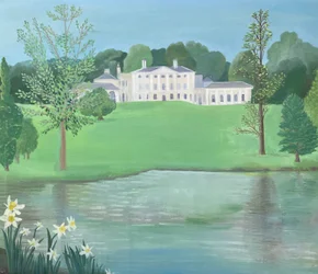 Kenwood House from the Lake, 2025 (olej na płótnie)