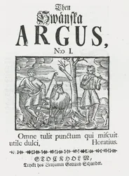 Pierwszy numer „Then Swänska Argus”