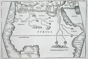 Afryka, z „Polihistorii” rzeczy z całego świata...” Caiusa Juliusa Solinusa, publikacja Bazylea 1543 (drzewryt)