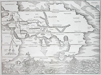 Europa, z „Polyhistor” rzeczy z całego świata...” Caiusa Juliusa Solinusa, publikacja Bazylea 1543 (drzewryt)