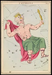 Cefeusz, ok. 1825 r. (karta, papier, bibułka)