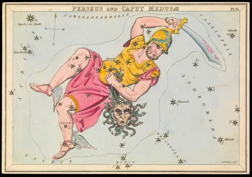 Perseusz i Caput Medusae, ok. 1825 r. (karta, papier, bibułka)