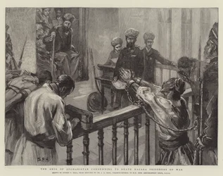 Amir Afganistanu skazujący na śmierć Hazara Jeńców wojennych