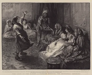 Światło haremu, tureckie wesele, ceremonia zaręczyn