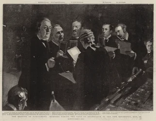 Posiedzenie posłów składających przysięgę nowemu władcy, 23 stycznia