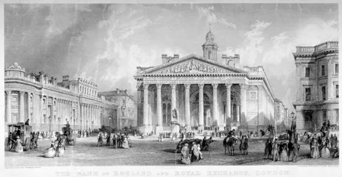 Royal Exchange, City of London, ok. 1850.