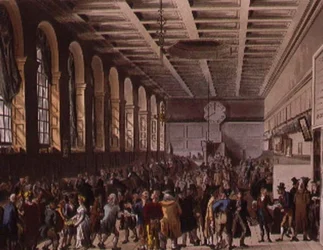 Custom House, długi pokój z „Mikrokosmosu Londynu” Ackermanna