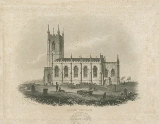 Kościół Stoke-upon-Trent [Nowość]: staloryt (winieta i [?poł. XIX w.] (druk)