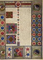Incipit z Księgi Micheasza, z tomu II Biblii Borso d