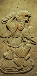 Stela przedstawiająca muzyka (terakota)