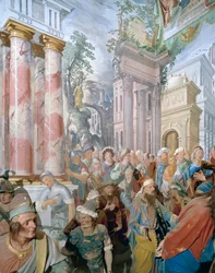 Fresk Tanzio da Varallo, Kaplica XXVII Sacromonte, Varallo, Piemont, Włochy