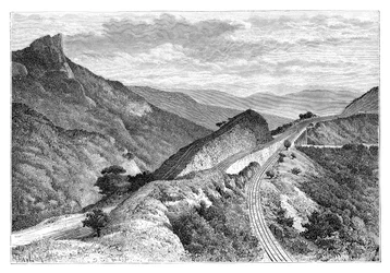 Bhor Ghat, niedaleko Khandala, Indie, 1895.