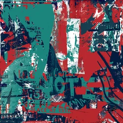 Abstrakcja II, 2016 (Kolaż na płótnie)