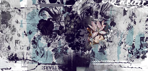 Wielkie rzeczy mają małe początki, 2015 (Kolaż na płótnie)