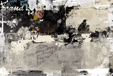 Ptaki miłości, 2015 (media mieszane na płótnie)