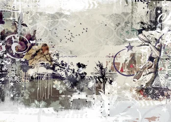 Tweeting Birds, 2015 (media mieszane na płótnie)