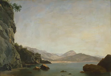 Widok na Zatokę Salerno (olej na płótnie)