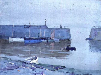 Cichy poranek, Mousehole, Kornwalia