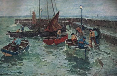 Scena portowa, ok. 1915