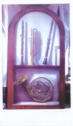 Słyszę muzykę, słodką muzykę (1985) olej na płycie