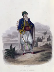 Husajn Pacha (1765-1838), ostatni książę Algieru (1818-30), 1846 r.