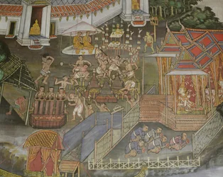 Detal miasta Phitsanulok, Wat Bowonniwet Vihara, Bangkok