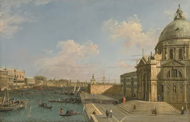 Wejście do Wielkiego Kanału, Wenecja, patrząc na wschód, ok. 1730 r. (olej na płótnie)