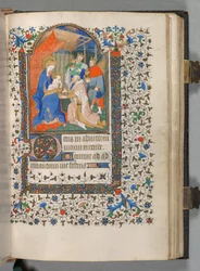 Księga godzin (użycie Paryża): Fol. 67r, Adoracja Trzech Króli