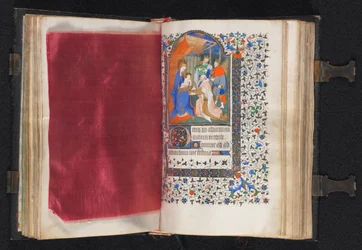 Book of Hours Korzystanie z Paryża: Fol. 66v, Zdobiona granica, ok. 1930 1420.