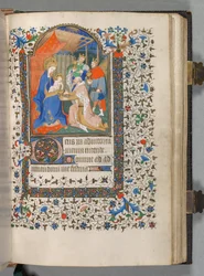 Book of Hours Korzystanie z Paryża: Fol. 67r, Pokłon Trzech Króli, c. 1420.