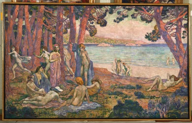 Kąpiących się nad morzem, 1907-08