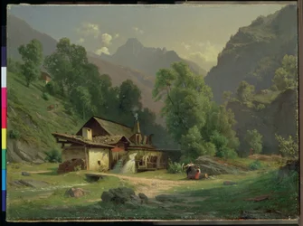 Dom kowala w dolinie, 1857