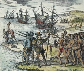 Lądowanie Kolumba w Indiach, 1594
