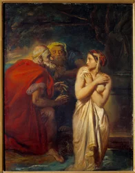 Suzanne i starsi Obraz Theodore Chasseriau (1819-1856) 1856 Nd. 0,4x0,31 m²
