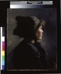 Garota de Munique (óleo sobre tela) polonês