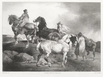 Konie prowadzone na jarmark (Horses Being Led to the Fair)