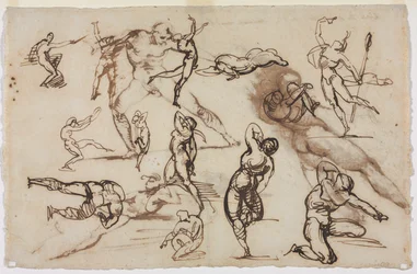 Arkusz szkiców wers, 1819.