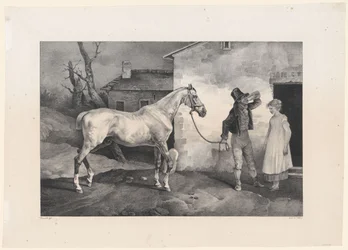 Stary koń przed drzwiami gospody (An Old Horse at the Door of an Inn)